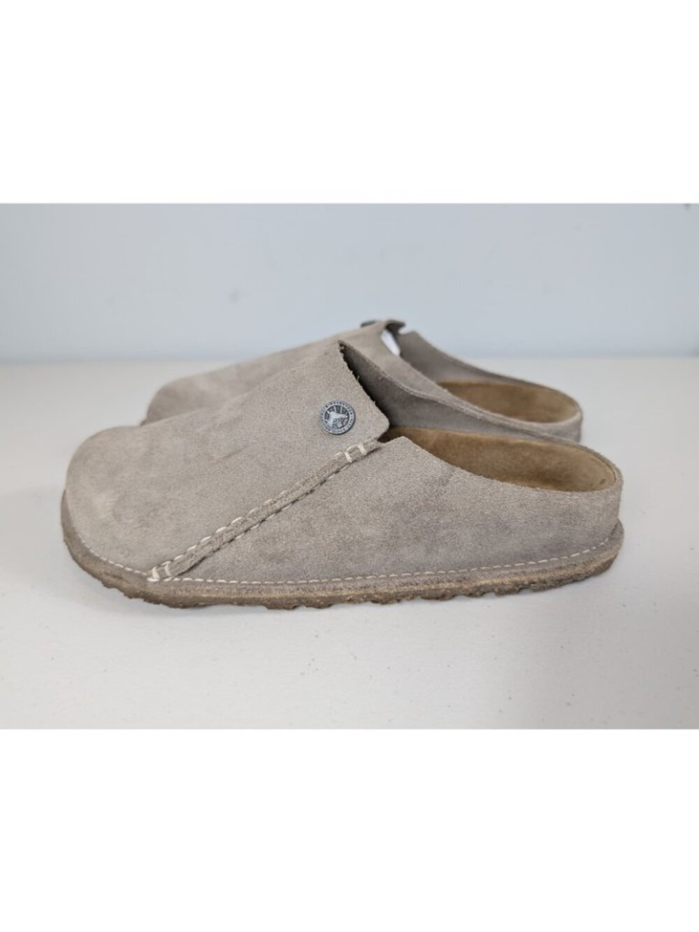 Birkenstock Zermatt Premium suede clogs in gray women's size 6-7.5 - Picture 7 of 12